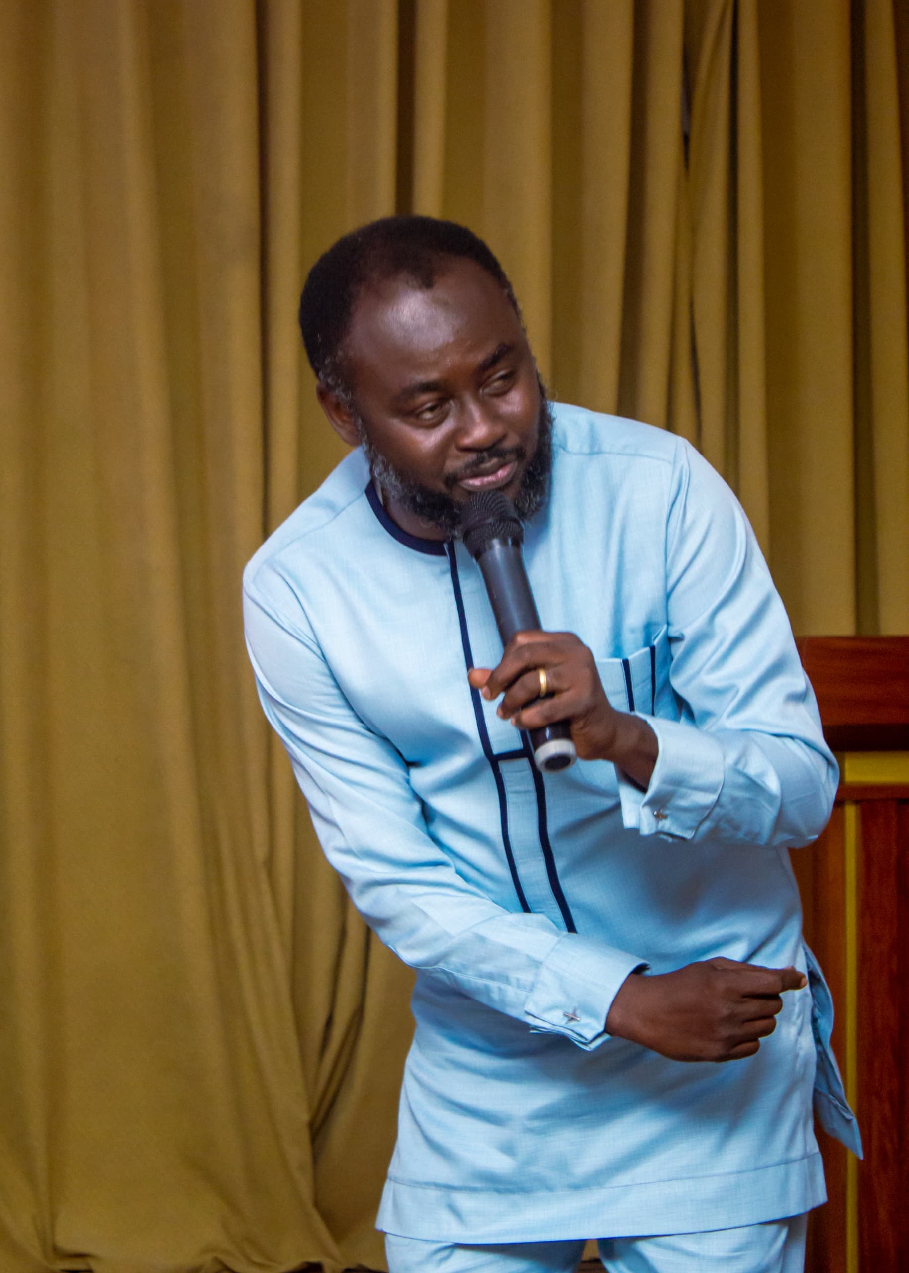 Portrait of Apostle Benjamin Asamoah at The God Realm Chapel